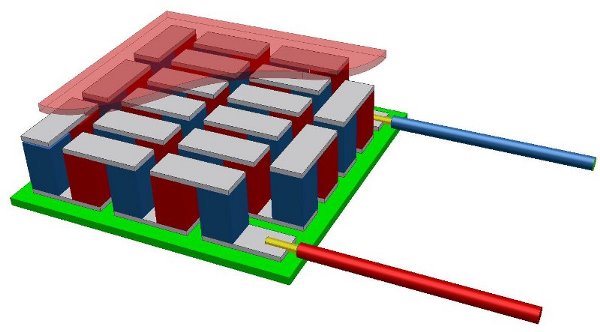 inside peltier module